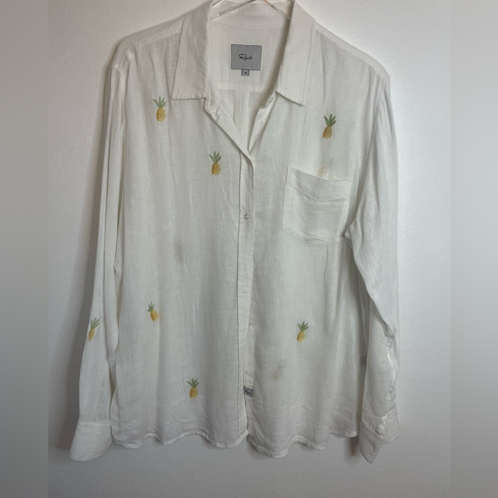 Rails linen button down pineapples 🍍